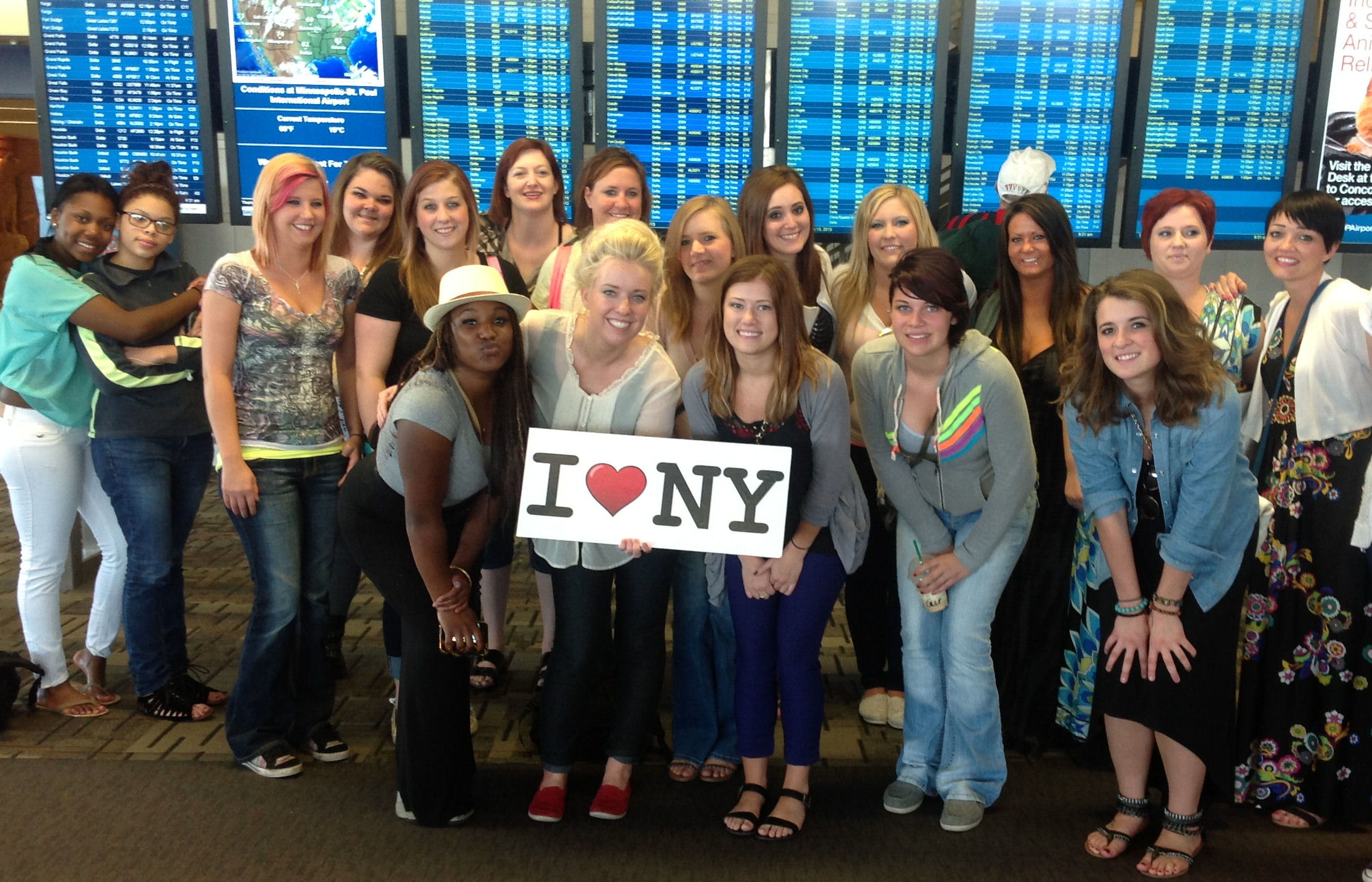 A large group of hairdressers in New York City