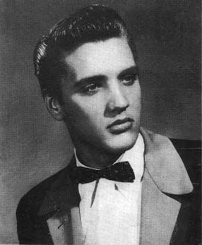 Elvis Presley rocks a pompadour