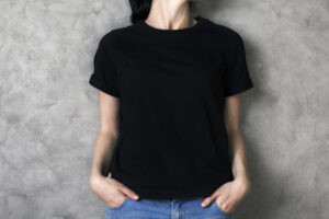 black t shirt