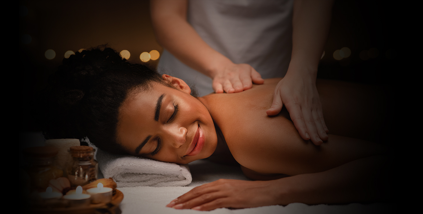 Woman receiving relaxing massage